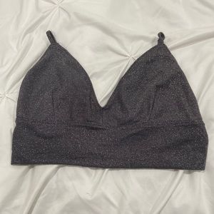 Black/grey sparkly top